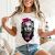Einstein Trust No One E=MC2 Genius pók pop art mintás fehér női póló M méretben 180002126
