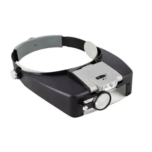 Állítható fejpántos nagyító 2× és 8× nagyítással, 2 LED-del 180187205 - Nagyító