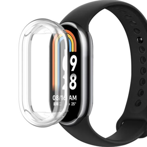 Szilikon tok Xiaomi Smart Band 10 / 9 / 8-hoz, átlátszó 180225972 - Okosóra tok
