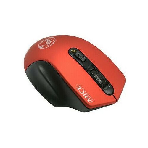 iMICE E/G-1800 optikai vezeték nélküli egér piros 180281637 - Egér