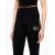 Fekete EA7 TRAIN VISIBILITY W magas derekú leggings részlete, EA7 logóval