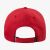 Hátsó nézet a piros Nike JAN JORDAN ESSENTIALS CAP-ról, állítható pánttal és Jordan címkével fehér háttéren