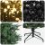 vidaXL Műkarácsonyfa gömbbel 210 cm 300 LED Meleg fehér PVC és PE Zöld 180306394