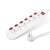 White 6-way power strip with 6+1 switches, 1.5m cable, 250V, 16A