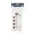 Delight 4-outlet power strip with individual switches, 1.5m cable