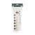 Delight 6-outlet power strip with individual switches, 1.5m cable