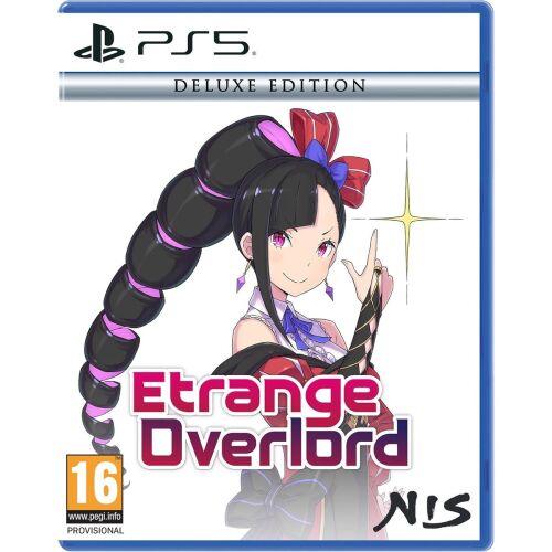 Étrange Overlord Deluxe Edition PlayStation 5 játéktok, anime stílusú karakterrel és logóval 