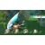 Shining Resonance Refrain akciódús csata képernyőkép, amelyen több anime karakter harcol egy szörnyeteggel, HP és MP sávokkal