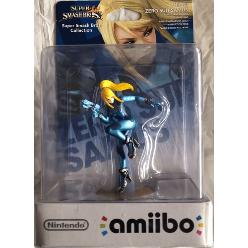 Nintendo Amiibo Zero Suit Samus Super Smash Bros. kollekció figura eredeti csomagolásban Nintendo Switchhez - Játék