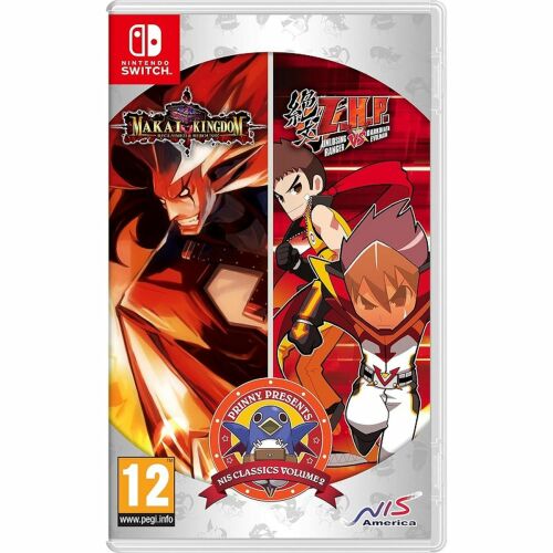 Prinny Presents NIS Classics Volume 2 Nintendo Switch játéktok képe, Makai Kingdom és ZHP: Unlosing Ranger vs. Darkdeath Evilman karakterekkel, PEGI 12 besorolás 