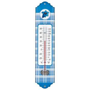 Thermometer außen / innen 12.2052.06 blau