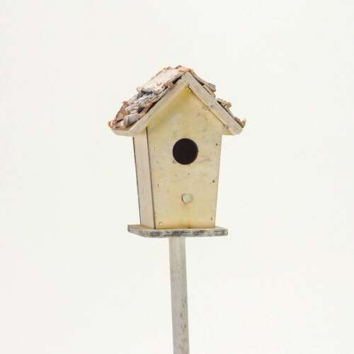 Bird feeder with thick sticks white 7x43cm Pepita