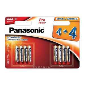 Panasonic Pro Power AAA alkáli elemek, 8 db-os csomag - Panasonic