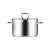 HOME PROFI stainless steel pot with lid, 24 cm diameter, 7.0 liter capacity