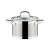 PRESIDENT stainless steel pot with glass lid, 18 cm diameter, 3 liter capacity