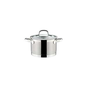 PRESIDENT stainless steel pot with glass lid, 18 cm diameter, 3 liter capacity - Cookware & bakeware
