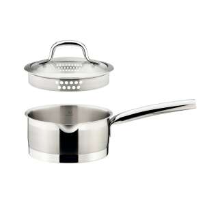 PRESIDENT stainless steel saucepan with lid and strainer, 1.5L, 16cm - Pot