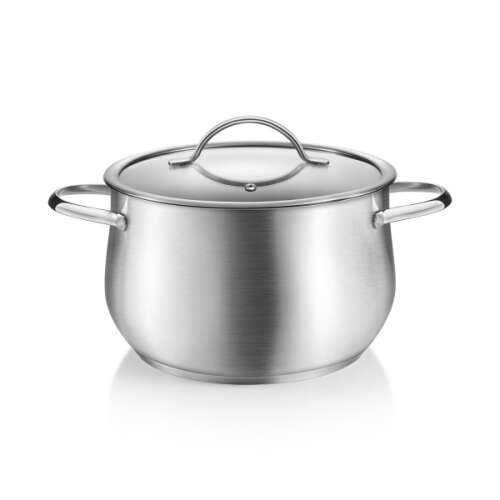 HARMONY Stainless Steel Pot with Lid, 24 cm, 7.0 l
