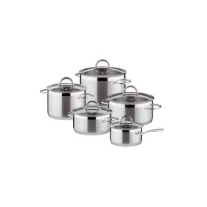 TESCOMA VISION 10 piece stainless steel cookware set, pots and pans with lids - Tescoma