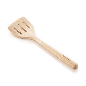 Tescoma FEELWOOD Schlitz-Wender, 30 cm, Holzspatel zum Kochen, geeignet für antihaftbeschichtete Kochgeschirr - Löffel, Spachtel & Pfannenwender