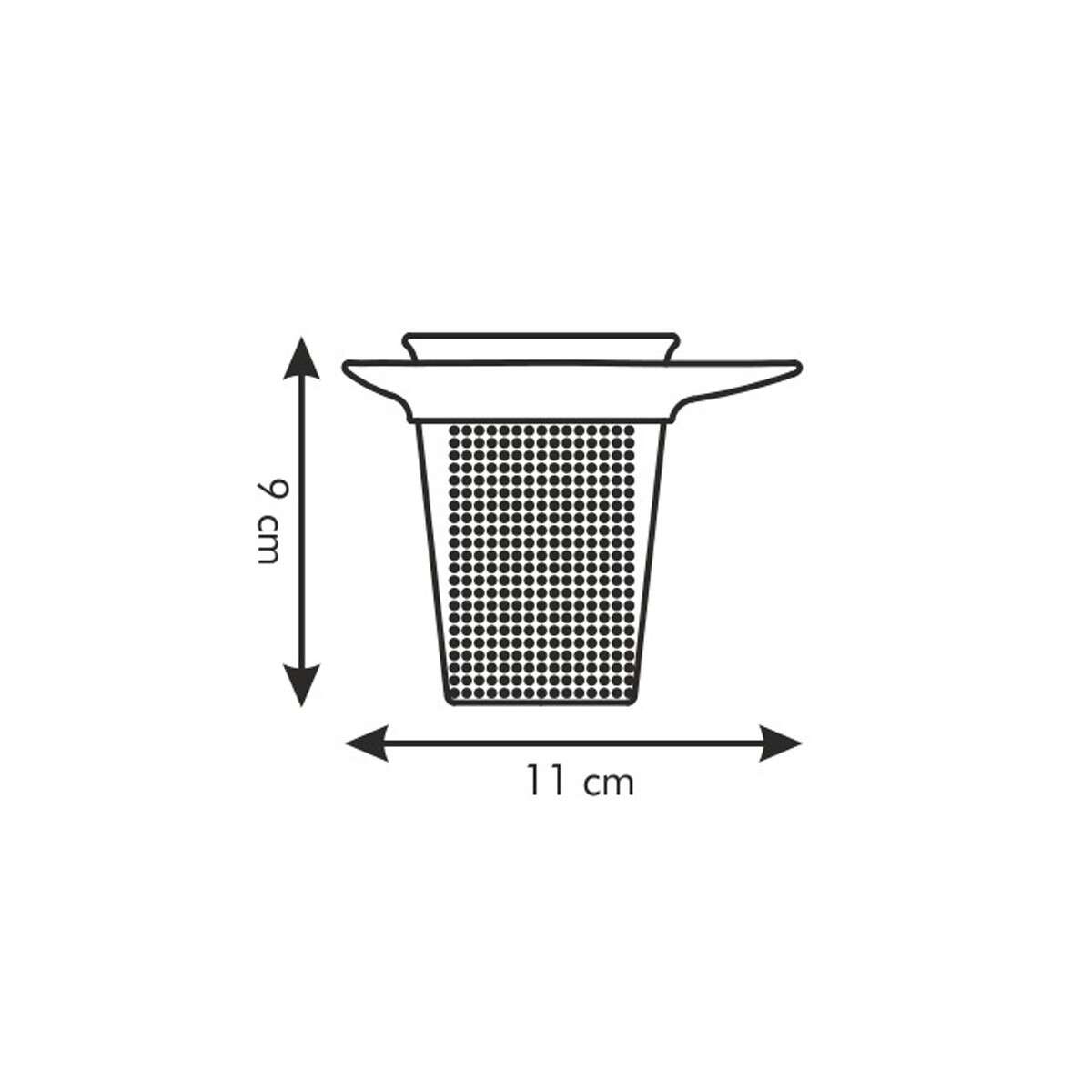 TEO Teafilter Fedővel - Rozsdamentes Acél