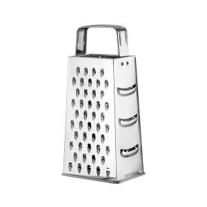 Tescoma HANDY grater, stainless steel, 4 sides, for cheese, vegetables, and more - Flat file