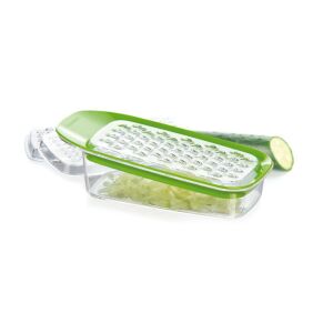 Tescoma VITAMINO multi grater with container and different blades, for vegetable and fruit - Flat file