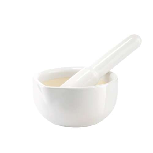 ONLINE Mozsár ø 11 cm white ceramic mortar and pestle