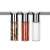 MONTI Spice Rack Set, 3 piece, chrome, glass jars, for salt, pepper, and paprika