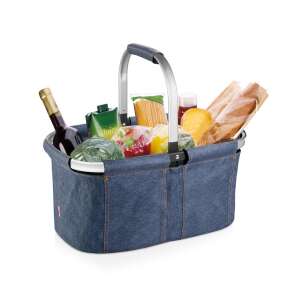 SHOP! Összecsukható bevásárló kosár, farmer stílusban, tele élelmiszerekkel - Tescoma
