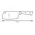 HOME PROFI topor de bucătărie 16 cm, dimensiuni
