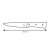 Dimensiuni cuțit universal HOME PROFI 13 cm