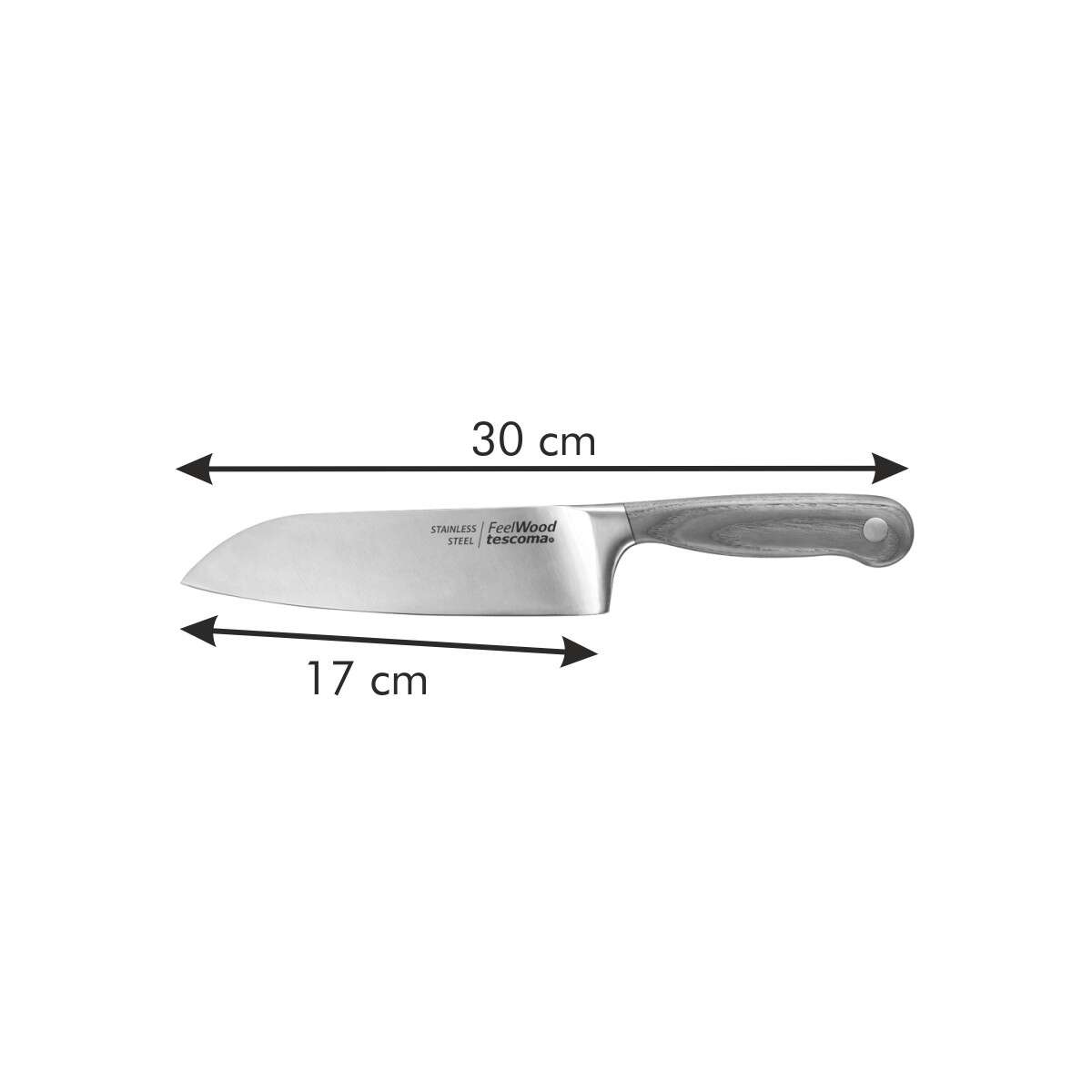 FEELWOOD Santoku kés, 17 cm