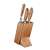 Tescoma FEELWOOD knife block with 5 knives