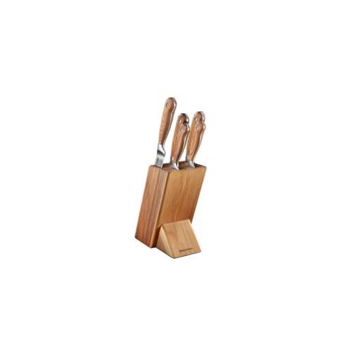 Tescoma FEELWOOD knife block with 5 knives
