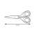 COSMO household scissors 16 cm size illustration