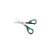 COSMO household scissors 16 cm with green handles