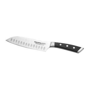 AZZA Santoku japán kés, 18 cm, rozsdamentes acél penge, fekete nyél - Tescoma