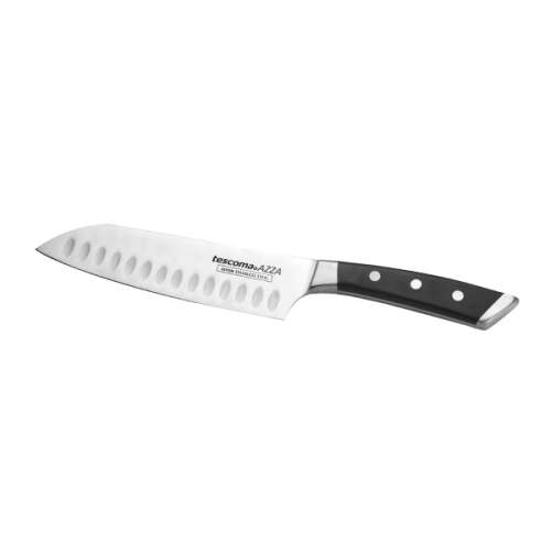 Japanski nož AZZA Santoku, 18 cm, oštrica od nehrđajućeg čelika, crna drška