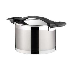 ULTIMA stainless steel pot with lid, 24 cm diameter, 7 liter capacity - Clay pot