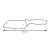 SONIC kitchen knife, 28 cm long