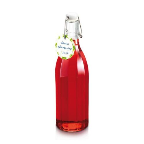 TESCOMA DELLA CASA 500ml glass bottle filled with red syrup