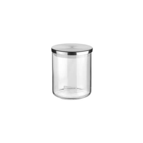 Recipient de depozitare a alimentelor MONTI din sticlă de 0.5L cu capac din oțel inoxidabil