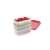 PURITY 1.5 liter freezer containers, set of 3, with red, green and white lids