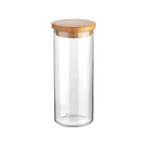 FIESTA 1.4L Glas-Lebensmittel-Aufbewahrungsdose mit Bambusdeckel - Aufbewahrungsboxen für Lebensmittel