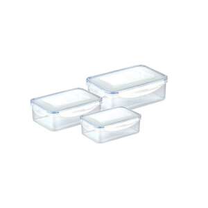 FRESHBOX rectangular food storage containers, set of 3, 1.0, 1.5, 2.5 liters - Food storage container