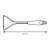 Tescoma PRESTO potato masher, 32 cm, stainless steel, white handle
