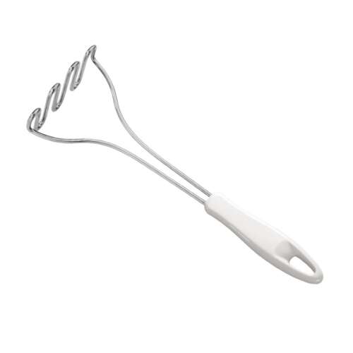 Tescoma PRESTO potato masher, stainless steel, white handle