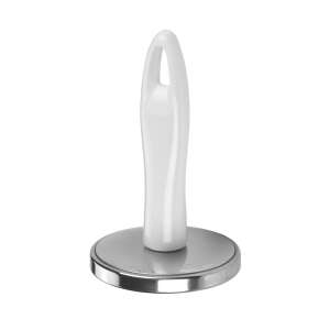 PRESTO Lapos hús klopfoló, rozsdamentes acél és műanyag, fehér nyél - Presto