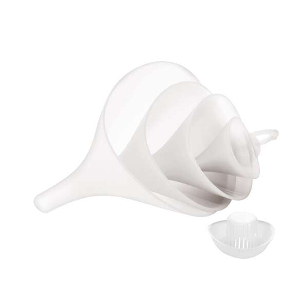 PRESTO Tölcsérek szitával, 4 db